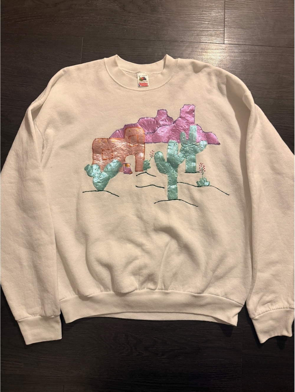 VINTAGE 90s Deadstock Fruit of the Loom Southwest Crewneck XL